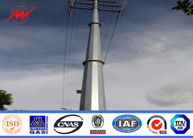 Çin 13m Q345 hot dip galvanized electrical power pole for electrical line Tedarikçi
