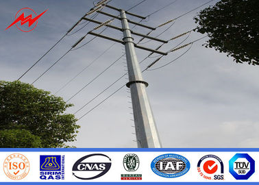 Çin 16m Q345 bitumen electrical power pole for overheadline project Tedarikçi