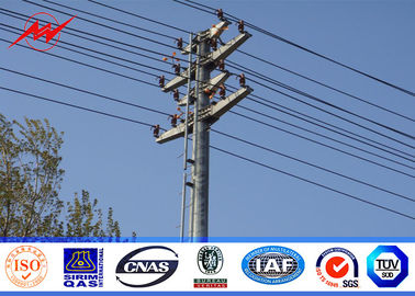 Çin Hot dip galvnaized Electric Power Pole 8m height  for 132KV Transmission Line Tedarikçi