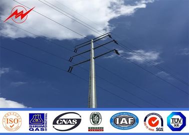 Çin 138KV octagonal galvanization electrical power pole for electrical transmission Tedarikçi