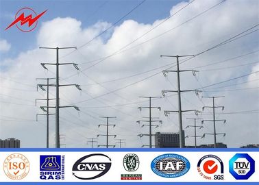 Çin 110KV Double Circuit Electrical Power Pole , High Mast Steel Utility Poles Tedarikçi