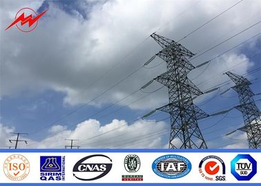 Çin 110 KV Polygonal High Voltage Galvanization Power Poles For Electrical Line Tedarikçi