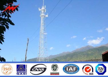 Çin Steel Telecom Cellular Antenna Mono Pole Tower For Communication , ISO 9001 Tedarikçi
