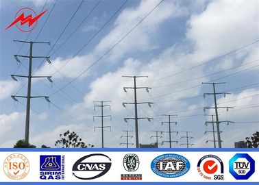 Çin Electricity Utilities Polygonal Electrical Power Pole For 110 KV Transmission Tedarikçi