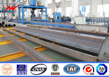 Çin High Voltage 15 - 30m Galvanized Tubular Steel Pole For Power Transmsion Tedarikçi