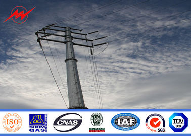 Çin 11m 3mm Thickness Electrical Steel Utility Pole For Transmission Line Tedarikçi