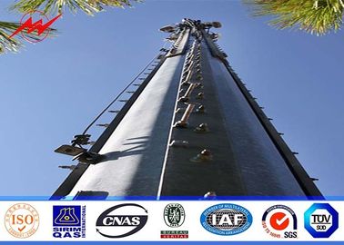 Çin Square 160 ft Lattice Transmission Tower Steel Structure With Single Platform Tedarikçi