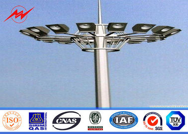 Çin 15M LED High Mast Light Pole Highway / Airport High Mast Lighting Pole ISO 9001 Tedarikçi