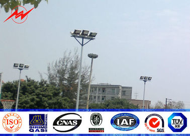 Çin Large outdoor areas 25M High Mast Pole with different head frame type Tedarikçi