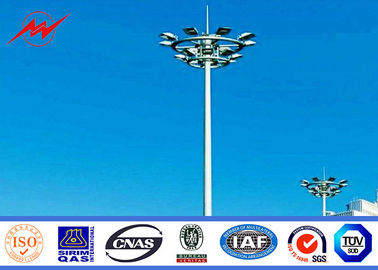 Çin Anticorrosive Round 25M HDG Plaza High Mast Pole with Round Lamp Panel Tedarikçi
