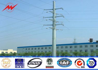 Çin 8sides 35ft 110kv Steel Utility Pole for transmission power line with single arm Tedarikçi