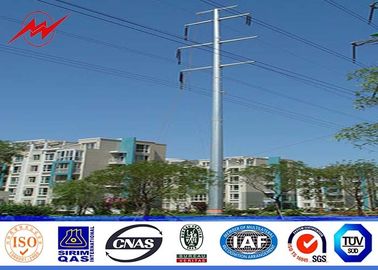 Çin 12sides 10M 2.5KN Steel Utility Pole for overhed distribution structures with earth rod Tedarikçi