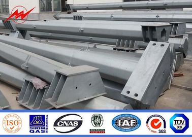 Çin Anti - Ultraviolet 45FT Distribution Galvanized Steel Pole With Cross Arm Tedarikçi