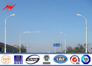 Çin 6 - 8m Height Solar Power Systerm Street Light Poles With 30w / 60w Led Lamp Tedarikçi
