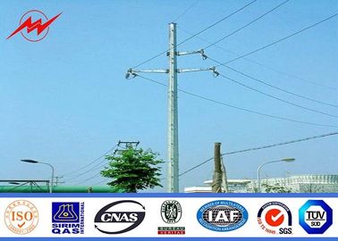 Çin Hot Dip Galvanized Medium Voltage Electrical Transmission Poles With Insulator Tedarikçi