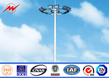 Çin Waterproof 36m Welding Black Colar High Mast Pole for Airport lighting Tedarikçi