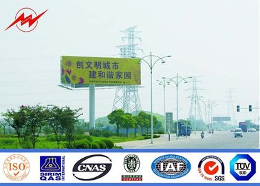 Çin Exterior Street Advertising LED Display Billboard With Galvanization Anti - Static Tedarikçi