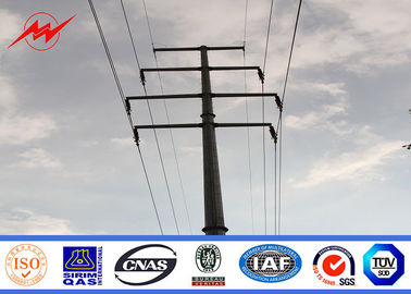 Çin Bitumen Galvanized Steel Pole For Electrical Power Transmission Line Tedarikçi