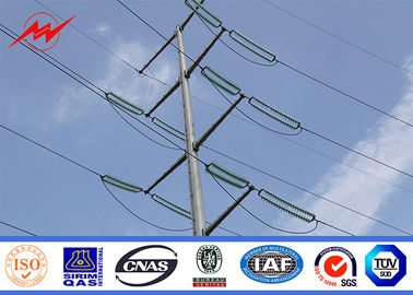 Çin 10-500kv Electrical Galvanized Steel Pole / durable transmission line poles Tedarikçi