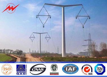 Çin Conical 12.2m 1280kg Load Steel Utility Pole For Power 65kv Distribution Tedarikçi