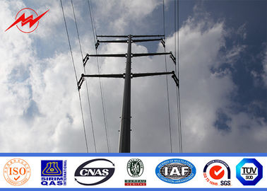 Çin 11kv Transmission / Distribution Galvanized Electrical Steel Power Pole 5m Height Tedarikçi