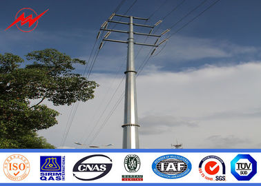 Çin 66 Kv Steel Electrical Power Pole / Transmission Pole High Steel Yield Strength Tedarikçi