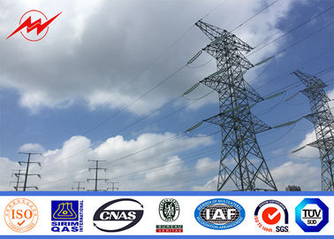 Çin 220 KV Round Galvanized Electrical Power Pole Transmission Line Poles ISO Approval Tedarikçi