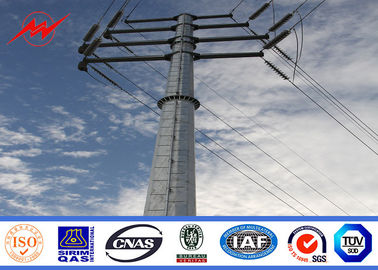 Çin Galvanized Steel Utility Pole 13.4kv Powerful Transmission Line 160 Km / H 30 M / S Tedarikçi