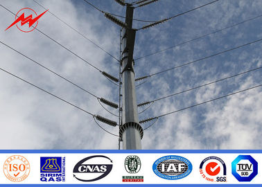 Çin 12m Electrical Steel Utility Pole For 132kv Transmission Power Line Tedarikçi