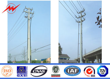 Çin ISO Approval Single Circuit Galvanized Steel Power Pole 25 M 6mm Power Line Pole Tedarikçi