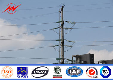 Çin Medium Voltage Electric Power Pole AWS D 1.1 Steel Electrical Transmission Line Poles Tedarikçi