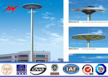 Çin 23m 3 Sections HDG High Mast Lighting Pole 15 * 2000w For Airport Lighting Tedarikçi