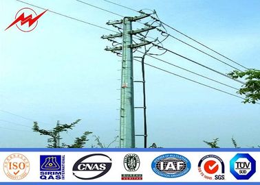 Çin 11.8m - 390dan Galvanized Steel Electric Power Pole For 30KV Overhead Line Tedarikçi