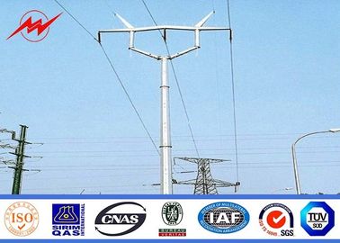 Çin ASTM A123 Galvanized Standard Steel Power Pole Distribution 69 KV Power Line Pole Tedarikçi