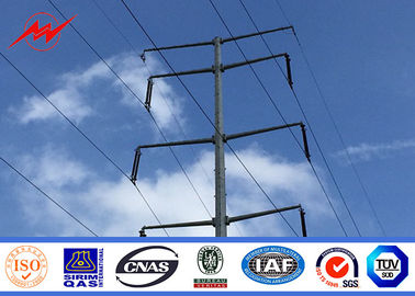 Çin 132 Kv Power Distribution Transmission Line Poles Hot Dip Galvanized For Overhead Tedarikçi