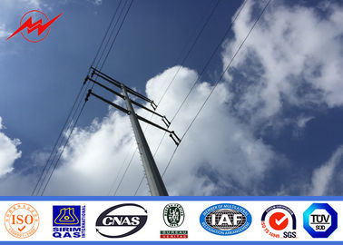 Çin High Voltage Metal Utility Poles / Steel Transmission Poles For Electricity Distribution Project Tedarikçi