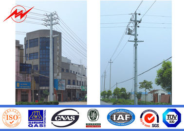 Çin Multi Sides Electrical Power Pole / Galvanization Steel Utility Poles , NFA91121 Standard Tedarikçi