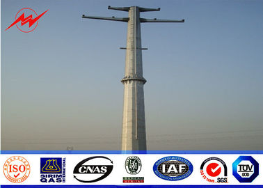 Çin 27M - 35M Transmission Electric Power Pole Monopoles Line GR65 Steel Material Tedarikçi