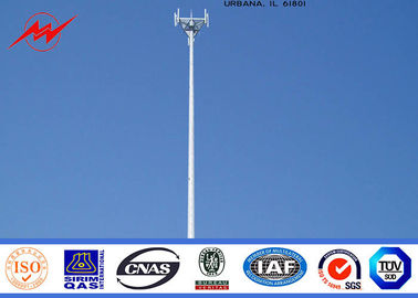 Çin Tapered Monopole Antenna Tower Galvanised Mobile Communication Tower Three Sections Tedarikçi