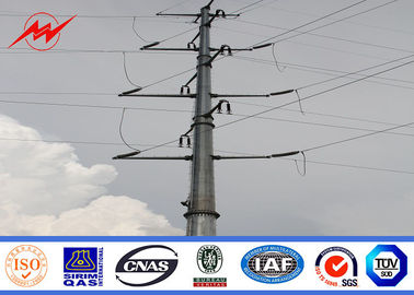 Çin 8m 5KN Galvanized Steel Pole / Galvanised Steel Poles For Power Distribution Line Tedarikçi