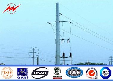 Çin 169KV 16m Galvanized Steel Pole Power Line Steel Utility Poles For Mining Industry Tedarikçi