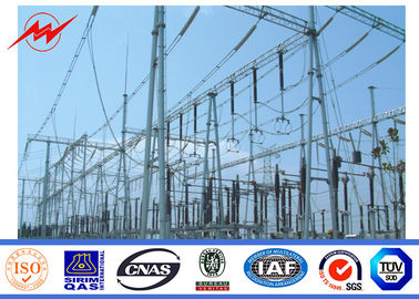 Çin Double Circuit 23m Galvanized Electrical Transmission Line Poles 150KV Power Tedarikçi
