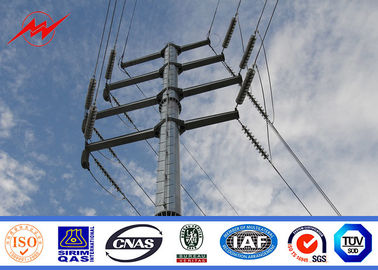 Çin Hot Dip Galvanized Steel Electric Utility Poles For Electrical Distribution Line Project Tedarikçi