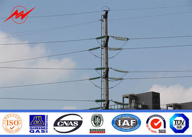 Çin Galvanized Electrical Steel Power Pole For 69kv Transmission Line Poles Tedarikçi