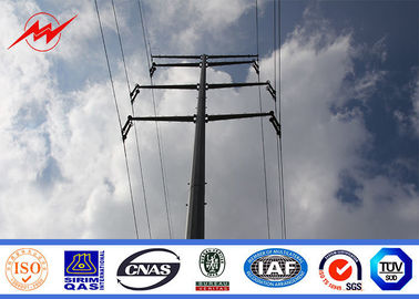 Çin Single Circuit 12m 500dan Octagonal Steel Utility Pole For Electrical Transmission Line Tedarikçi