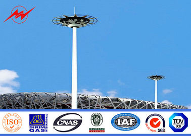 Çin 40M Outdoor Hot Dip Galvanized High Mast Tower With Rasing system for Stadium Lighting Tedarikçi