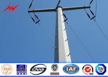 Çin 11.9m 16kn Load Electrical Power Pole 100% Welding Surface Galvanized  Treatment Tedarikçi