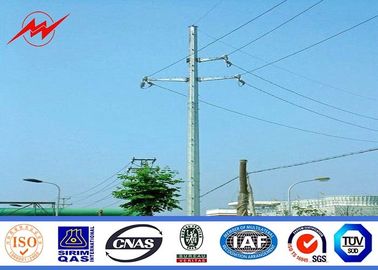 Çin Low Voltage Overhead Tubular Power Galvanized Steel Pole For 132KV Electric Transmission Line Tedarikçi
