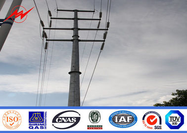 Çin Transmission Line Hot Rolled Coil Steel Power Pole 33kv 10m Electric Utility Poles Tedarikçi