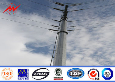 Çin 12m 850Dan 1.0 Safety Factor Steel Power Pole Metal Taper Joints  Shape in Philippines Tedarikçi